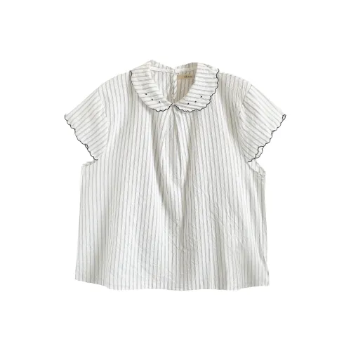 OUBO Синие полосы Женские Рубашки