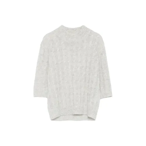 BRUNELLO CUCINELLI Серый Женские Свитеры