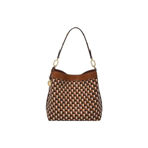 FOSSIL Полиуретан Сумка через плечо Женская Коричневая