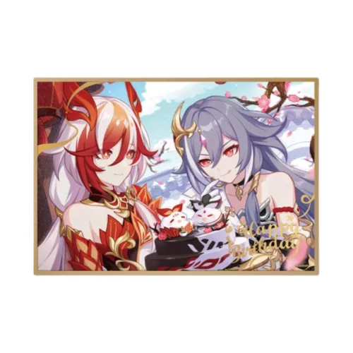 MIHOYO Honkai Fu HUA Мэй Theresa Kiana Armor Элизия Коллекция поздравительных открыток с аниме-артом