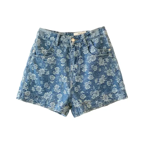 OUBO Синие Женские Джинсовые Шорты