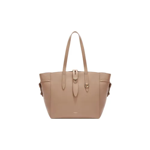 Furla Net Collection Рельефная Телячья Кожа Тоут Сумка Сумка для покупок Сумка Сумка через плечо Средняя Женская Рафинированная Ткань