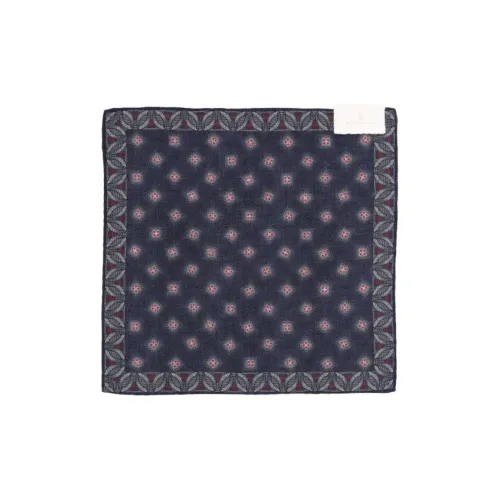 BRUNELLO CUCINELLI Ткань Шелковые шарфы Мужской Морской синий