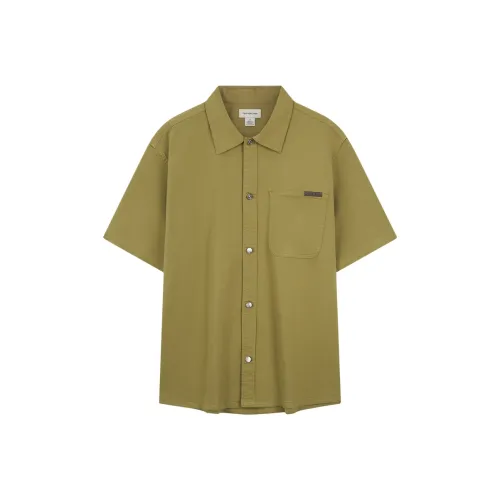 Calvin Klein LCI Оливково-зеленая Мужская Рубашка