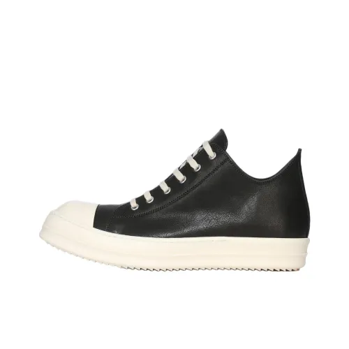 RICK OWENS совместный бренд RO SS25 Hollywood Low Топ Скейтборд Кроссовки Мужские Черные