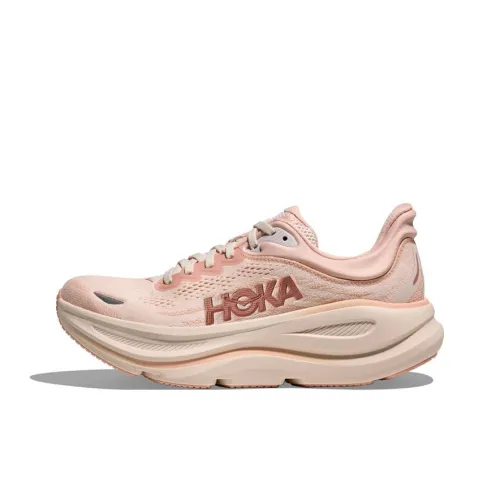 HOKA ONE ONE Bondi 9 Устойчивые к истиранию Низкие Кроссовки для бега Повседневные Женские Розовые