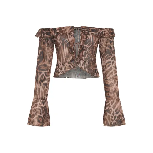 WHITE FOX Breaking Бесплатно ДОЛГИЙ РУКАВ ТОП The Дикий С принтом Рубашка Женские