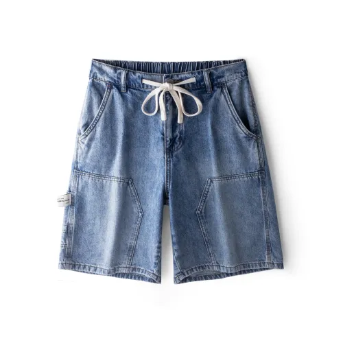 AZVK HDBL D611 Blue Men's Denim Shorts