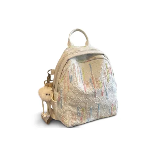 Crtnzo Kroez Ткань Рюкзак Стандартный Женский Экрю