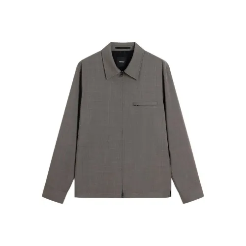 THEORY Pulp Shell Brown Men's Jackets