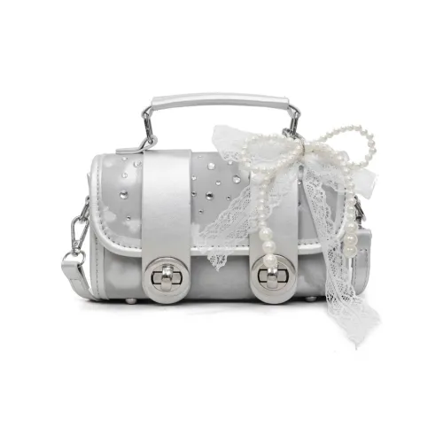 ORANGE BEAN ПУ (полиуретан) Сумка через плечо Сумка Обычная Женская Экрю Серебристый Черный Желтый Розовый