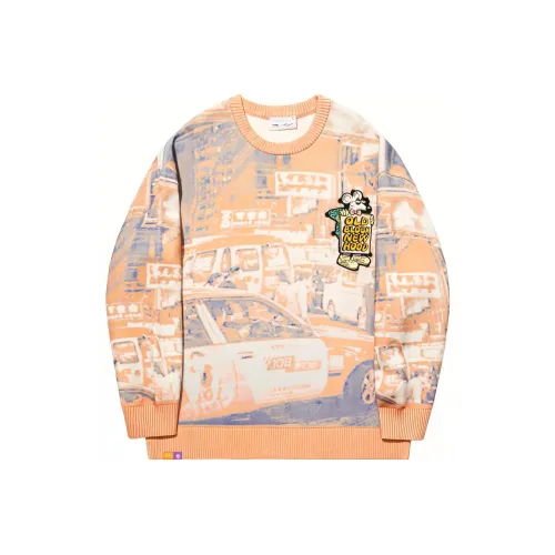 LINING x STEVEN HARRINGTON Трикотаж Мужской Городской Night View С принтом по всей поверхности