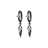 Чернила Облако Floss Серьги-кольца 1 пара (Черный)