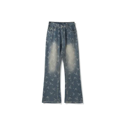 ELCORO Синие Унисекс Джинсы