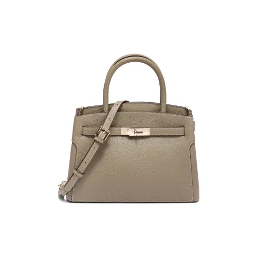 Белль Коровья кожа Сумка Женская Серого цвета