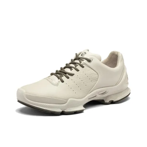 Ecco Striding C Износостойкий Низкий Топ Повседневная Обувь Мужская Гравий Серый Армейский Зеленый 800434