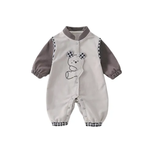 XiaoJinBu Серый Детский Комбинезон / Ползунки
