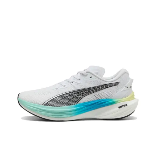PUMA Deviate NITRO 3 Беговые кроссовки Низкий Топ Белый Мужской