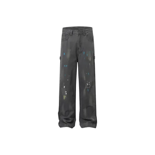 GBXM Серые Унисекс Повседневные Брюки