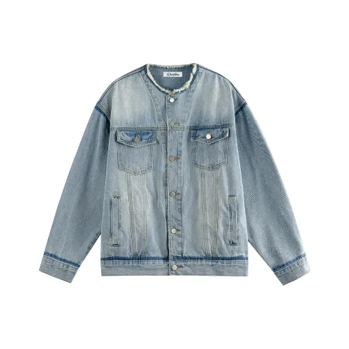 DOH STORE Синий Унисекс Джинсовые куртки