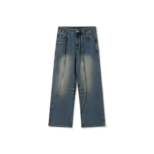 VRE Винтажные синие унисекс джинсы