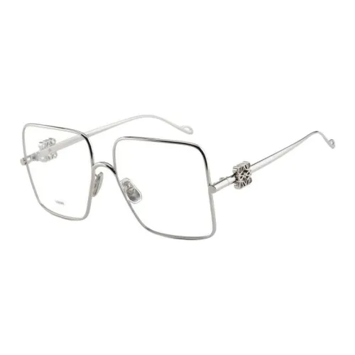 LOEWE Металл Квадрат Оптические Очки Мужские Серебряные