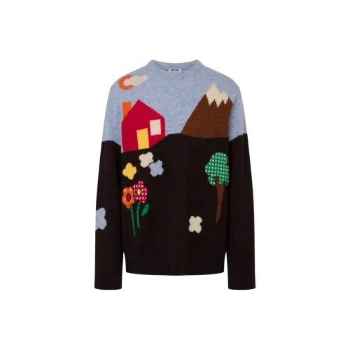 MOSCHINO Мужские черные свитеры