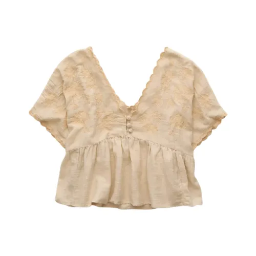 AMERICAN EAGLE Бежевые Женские Рубашки