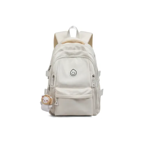 PT'SON Ткань Рюкзак Стандартный Женские Белый Розовый