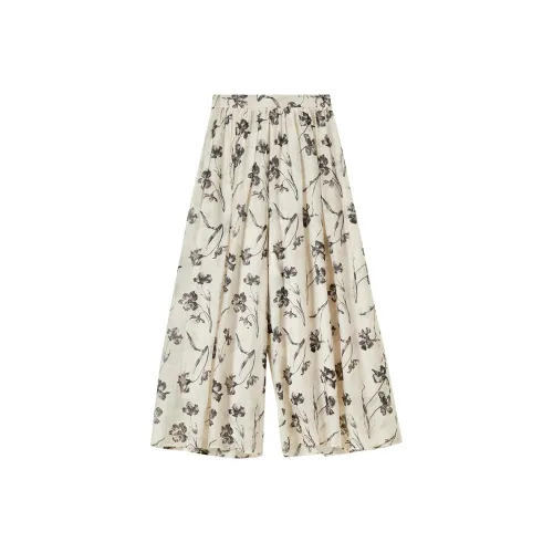 SENTUBILA Абрикос с Цветочный принт Женские Повседневные брюки