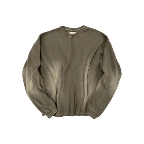 Undermycar SS25 Логотип Играть Щетка Промытый Теплоизоляционный Длинный рукав Т-рубашка Мужская