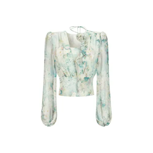 CHICHY CHICHY Мятно-зеленый Женские Рубашки