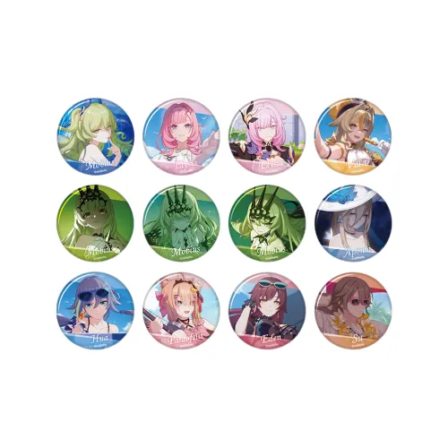 MIHOYO Honkai Impact 3 Элизия Mebius Vervi Aponia HUA Padophilis Эдем SuCG Коллекция Vol2 Значки