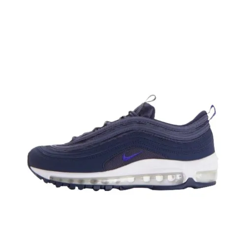 Nike Air Max 97 Амортизация Износостойкий Низкий Топ Детские Беговые Кроссовки Синий Подростки