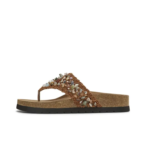 teenmix Тихий Шлепанцы Женские Коричневый