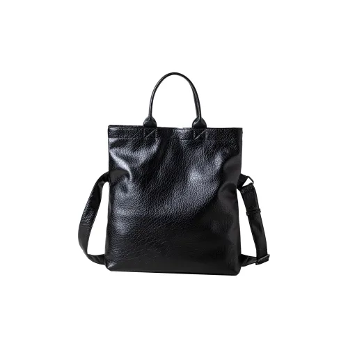 SHIZIYOUA Сумка-тоут из микрофибры синтетическая кожа мужская черная