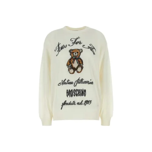 MOSCHINO Сливочный Женские Свитеры