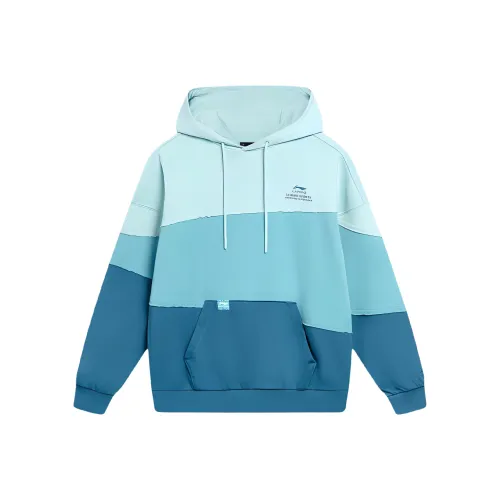 LINING Sports Life Collection Озеро Серый Синий Мужские Толстовки