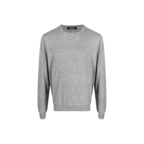 VERSACE Свитер Мужской Пыльно-Серый