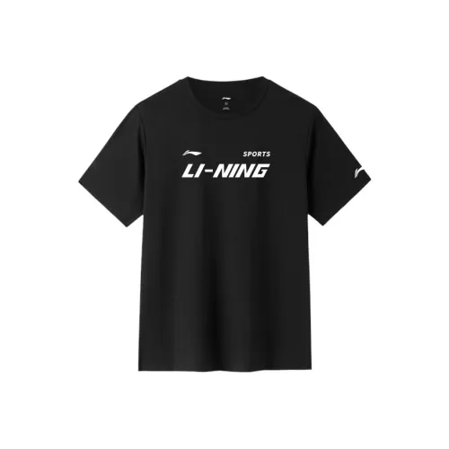 LINING Черная унисекс футболка