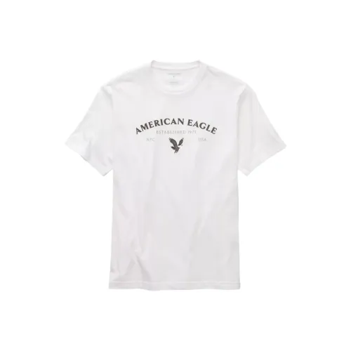 AMERICAN EAGLE Белая Мужская Футболка