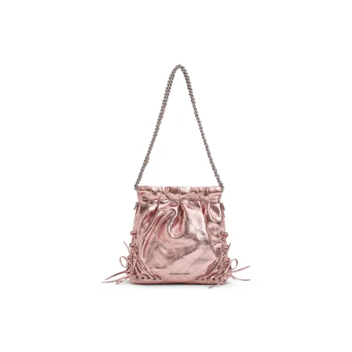 CHARLES KEITH ПУ (полиуретан) Хобо Сумка Сумка через плечо Маленькая Женская Черная Aura Розовая Aurora Розовая