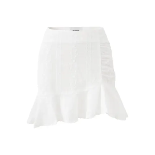 NOT YOUR ROSE SS25 Rosie Складные Юбка Белый Повседневный Короткий Юбка Женская