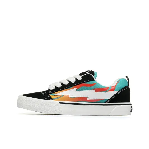 FZFA Lightning Storm Аbrasion-resistant Breathable Slip-resistant Low-top Skateboard Shoes Unisex