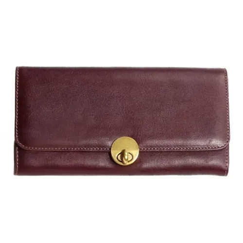 DIFENISE Кошелек из коровьей кожи стандартный унисекс винно-кофейный