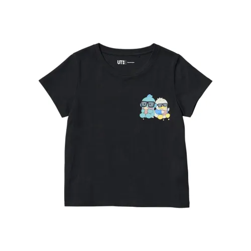 UNIQLO Sanrio Three Little Piglets Совместный бренд THREE Little Piglets Брендированная рубашка для детей 3-7 лет