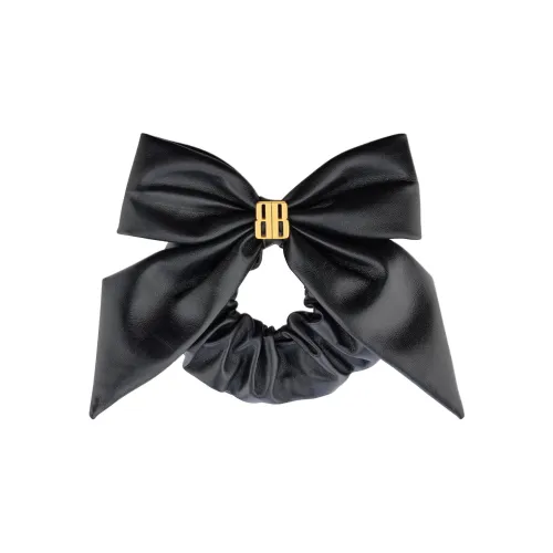 Balenciaga Телячья кожа Резинка для волос Женская Черная