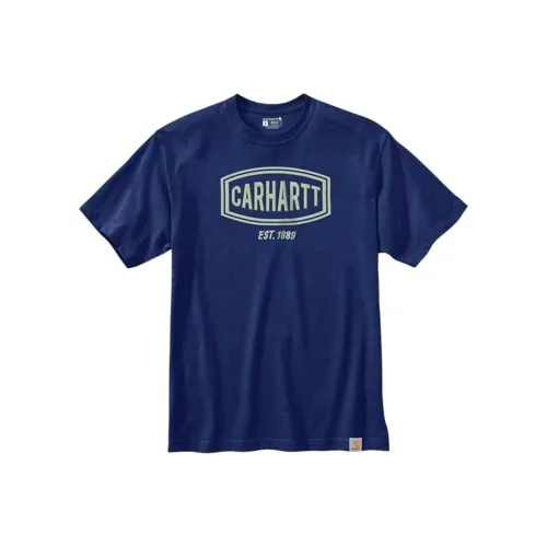 Carhartt 105185 Свободный крой Тяжелый Короткий рукав Графический логотип Футболка Унисекс