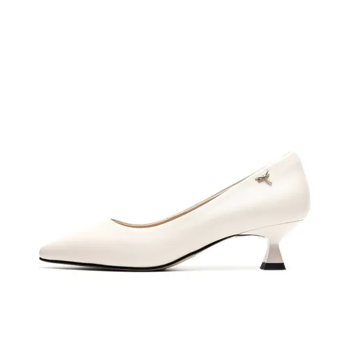 RED DRAGONFLY Узкий каблук Высокие каблуки 5CM Женские Экрю