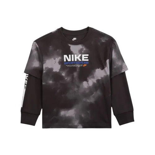 NIKE Темный дымчато-серый Детские рубашки Pre School T